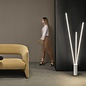 Patayo - 3 Light LED Floor Lamp in Black