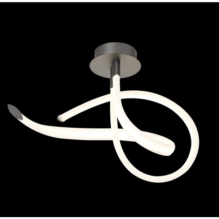 Harmony - Modern LED Semi Flush Ceiling Light in Black