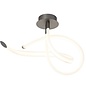 Harmony - Modern LED Semi Flush Ceiling Light in Black