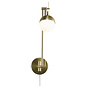 Teign - Brass & Opal Adjustable Scandi Wall Light/Pendant Light