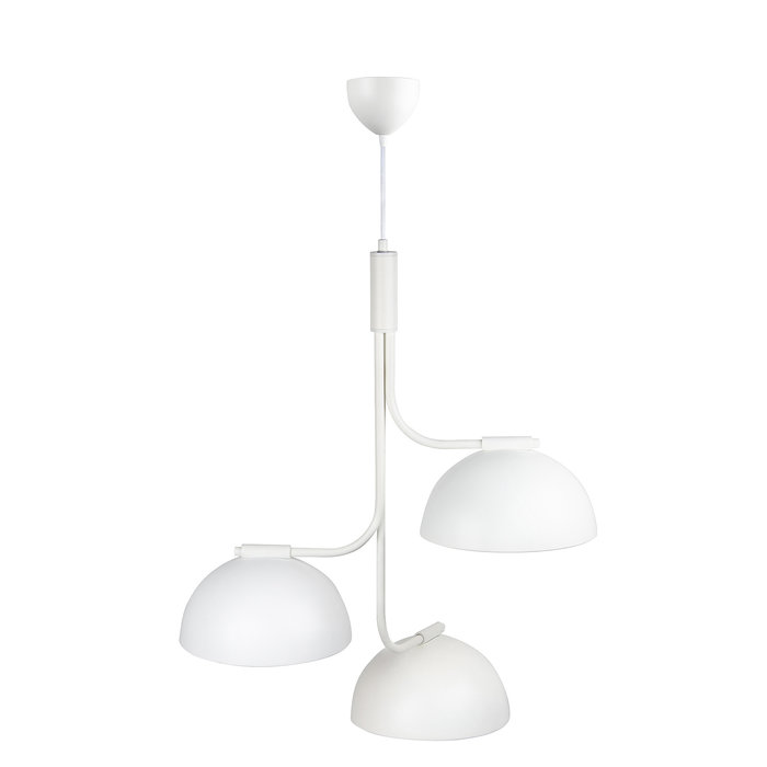 Nula - 3 Light White Scandi Cluster Pendant