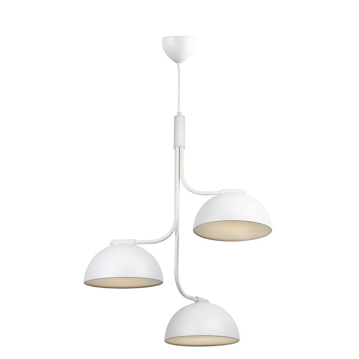 Nula - 3 Light White Scandi Cluster Pendant