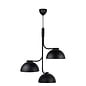 Nula - 3 Light Black Scandi Pendant