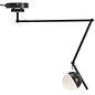 Teign - Black & Opal Adjustable Scandi Wall Light/Pendant Light