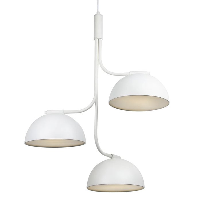 Nula - 3 Light White Scandi Cluster Pendant