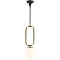 Cherish - Shaped Opal and Brass Small Scandi Pendant