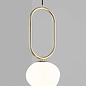 Cherish - Shaped Opal and Brass Large Scandi Pendant