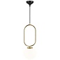 Cherish - Shaped Opal and Brass Large Scandi Pendant