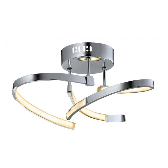 Seren - Modern 3 Light LED Semi Flush in Warm White