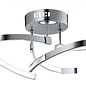 Seren - Modern 3 Light LED Semi Flush in Cool White