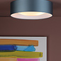 Rheia - 2 Light Flush Light with White Lining & Bespoke Custom Shade