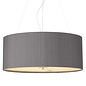 Rana - 6 Light Polished Chrome Pendant with Bespoke Satin Large Shade