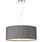 Rana - 6 Light Polished Chrome Pendant with Bespoke Satin Large Shade