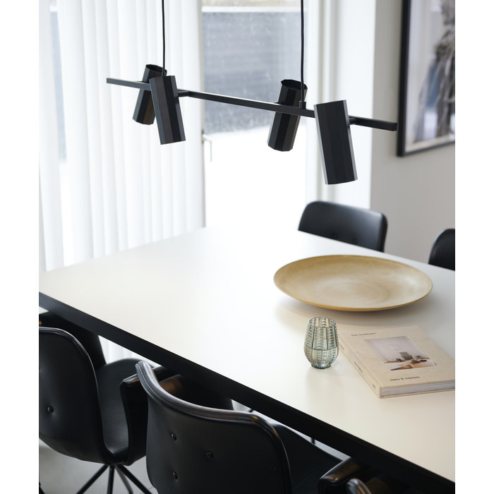 Alain - 4 Light Black Scandi Bar Pendant Light