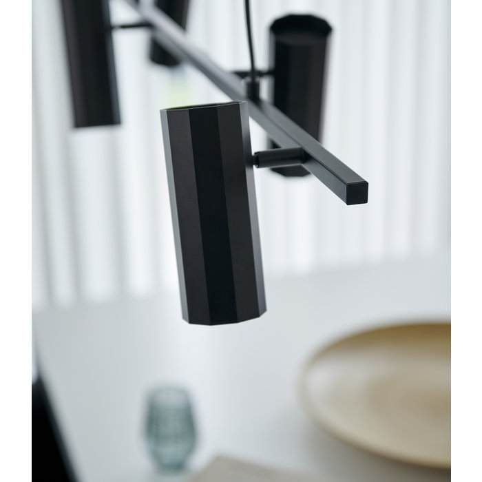 Alain - 4 Light Black Scandi Bar Pendant Light