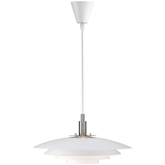 Classis - Louvred White Scandi Pendant