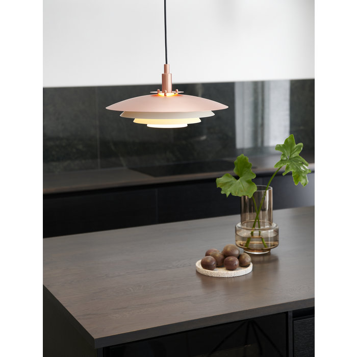 Classis - Louvred Copper Scandi Pendant