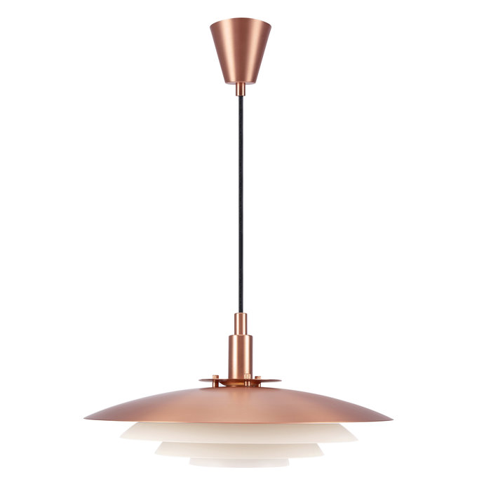 Classis - Louvred Copper Scandi Pendant