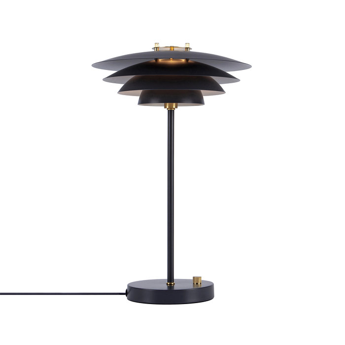 Classis - Louvred Grey Scandi Table Lamp