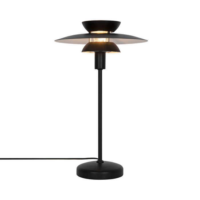 Karma - Designer Scandi Black Table Lamp