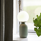 Nystan - Green and Opal Glass Scandi Table Lamp