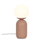 Nystan - Terracotta and Opal Glass Scandi Table Lamp