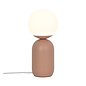 Nystan - Terracotta and Opal Glass Scandi Table Lamp