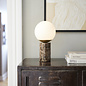 Tre - Brown Marble Scandi Table Lamp