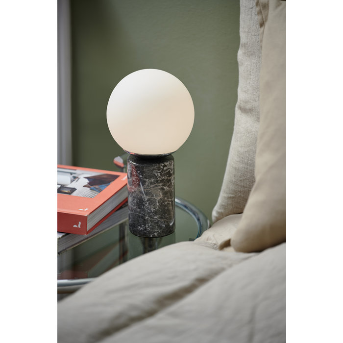 Tre - Grey Marble Scandi Table Lamp