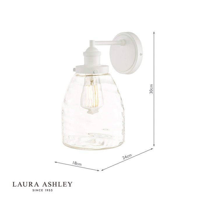 Ainsworth - Cream Outdoor Wall Light - Laura Ashley