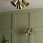 Rufus - Antique Brass 3 Light Round Spotlight - Laura Ashley