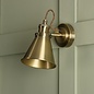 Rufus - Antique Brass Single Spotlight - Laura Ashley