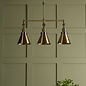 Rufus - Antique Brass 3 Light Adjustable Bar Pendant - Laura Ashley