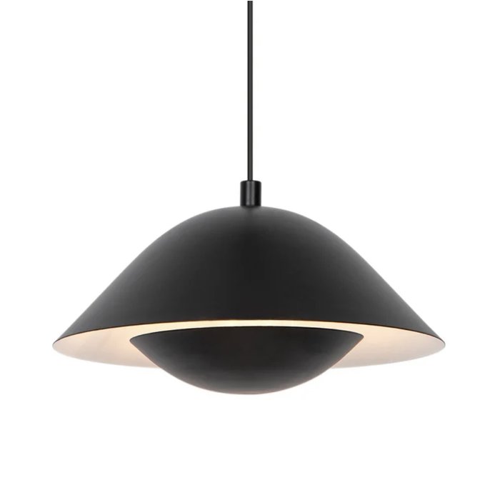 Freda - Scandi Black Pendant