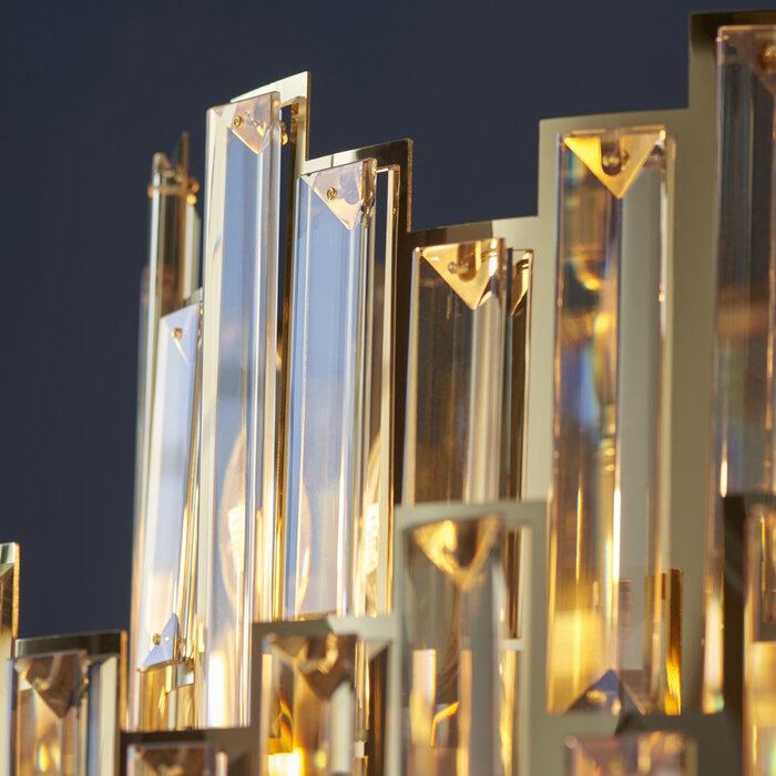 Victoria - Stunning Crystal & Gold 12 Light Pendant