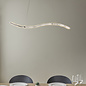 Wave - Contemporary Crystal and Chrome LED Pendant