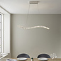 Wave - Contemporary Crystal and Chrome LED Pendant