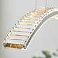 Wave - Contemporary Crystal and Chrome LED Pendant