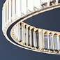 Hoop - Contemporary Crystal and Chrome LED Ring Pendant