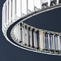 Hoop - Contemporary Crystal and Chrome LED Ring Pendant