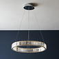 Hoop - Contemporary Crystal and Chrome LED Ring Pendant