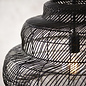 Bernard - Handmade Black Rattan Basket Pendant