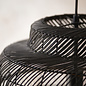 Bernard - Handmade Black Rattan Basket Pendant