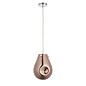 Artie - Bulbous Metallic Copper Glass Pendant - Medium