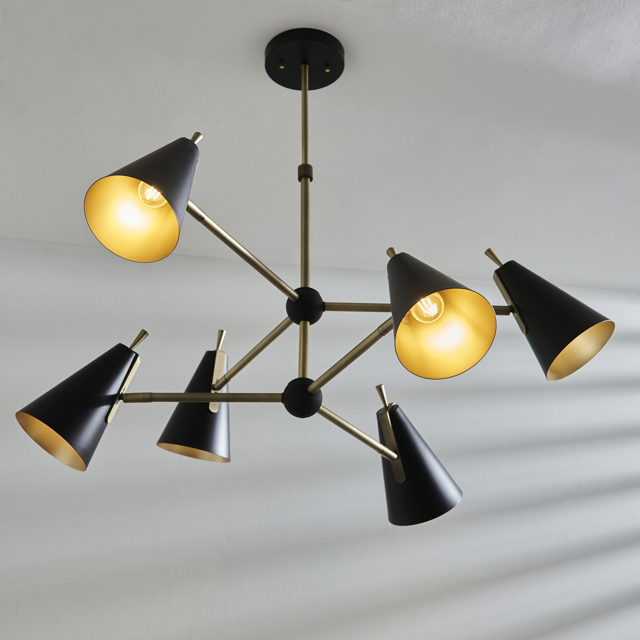 Gold 6 Light Ceiling Pendant