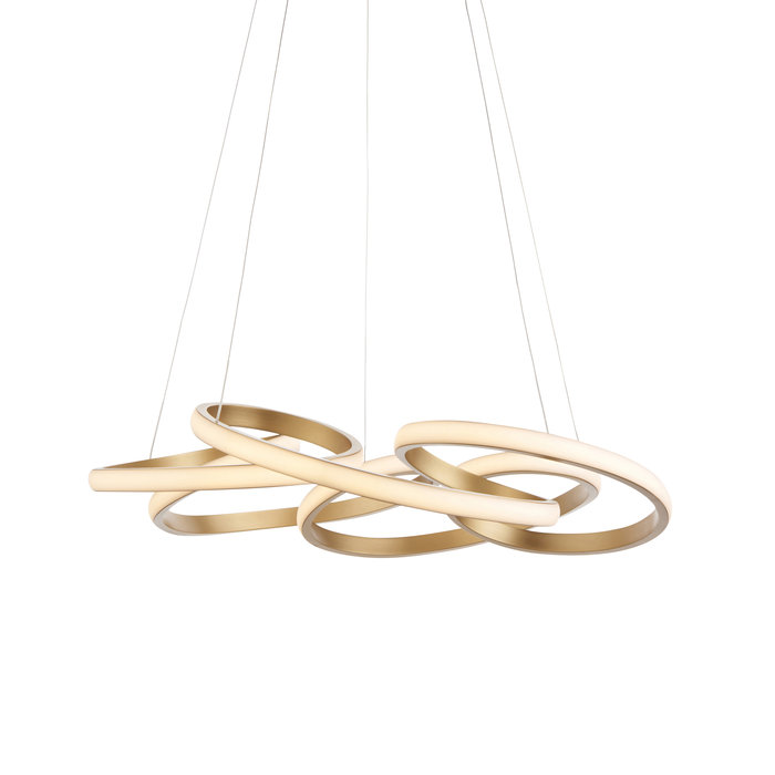 Volution - Spiral LED Gold Pendant Light