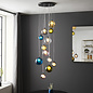 Nadia - Multi-Coloured 12 Light Cluster Pendant