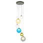 Nadia - Multi-Coloured 6 Light Cluster Pendant