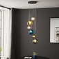 Nadia - Multi-Coloured 6 Light Cluster Pendant