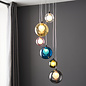 Nadia - Multi-Coloured 6 Light Cluster Pendant